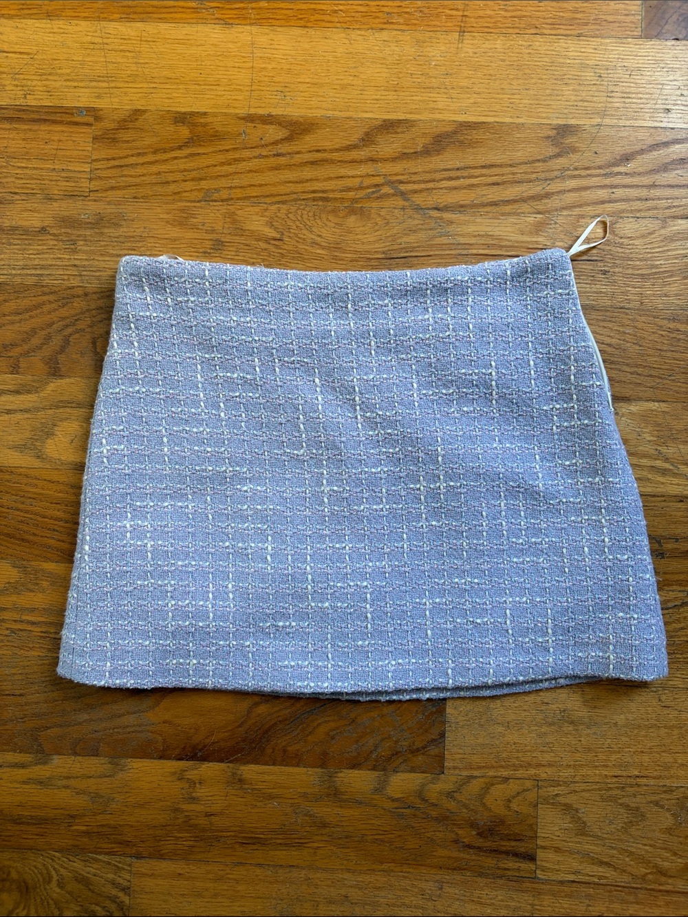 Zara Lavender Tweed Mini Skirt